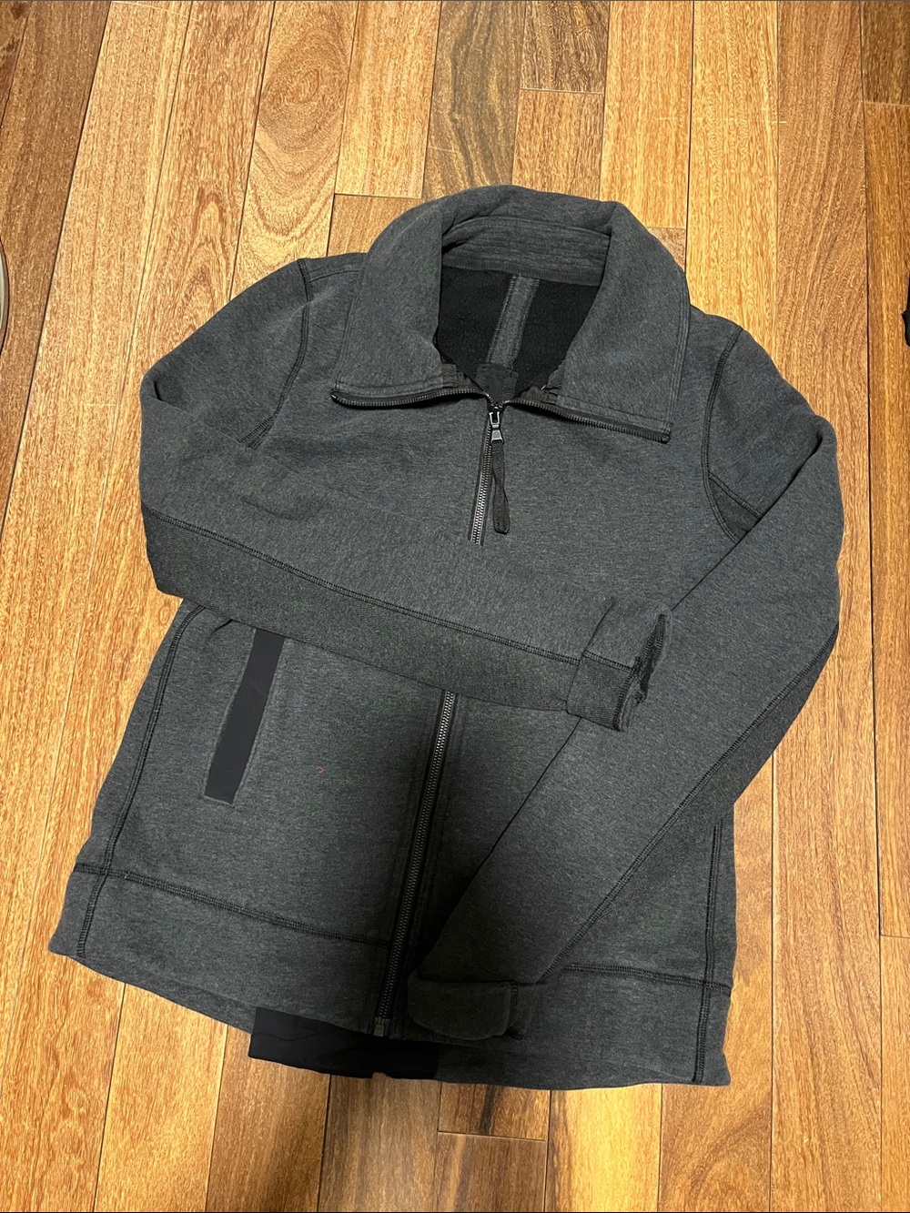 lululemon athletica Dark Charcoal Gray Full-Zip